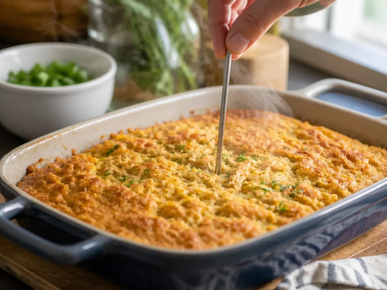 chicken cornbread casserole recipe step 18
