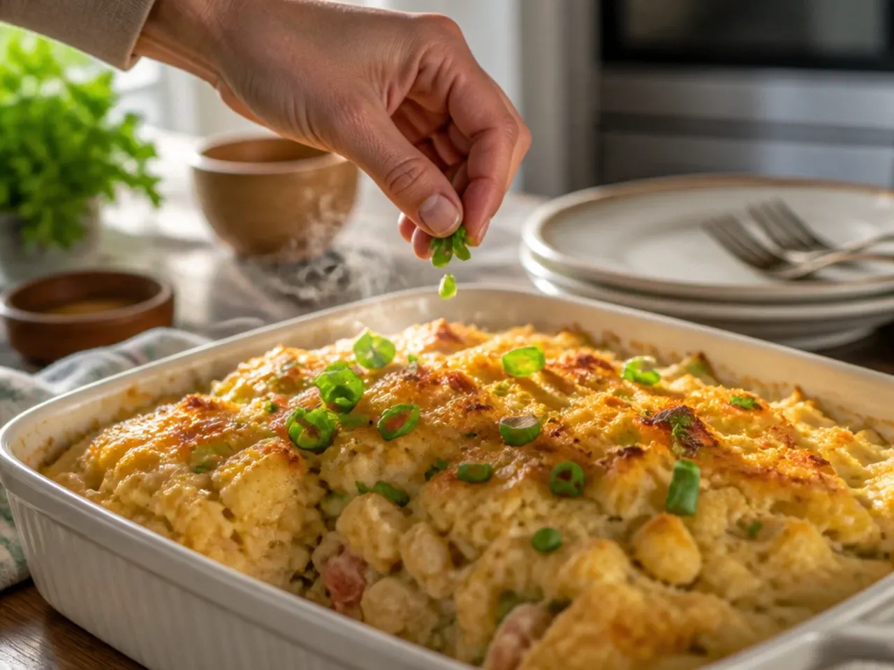 chicken cornbread casserole recipe step 20