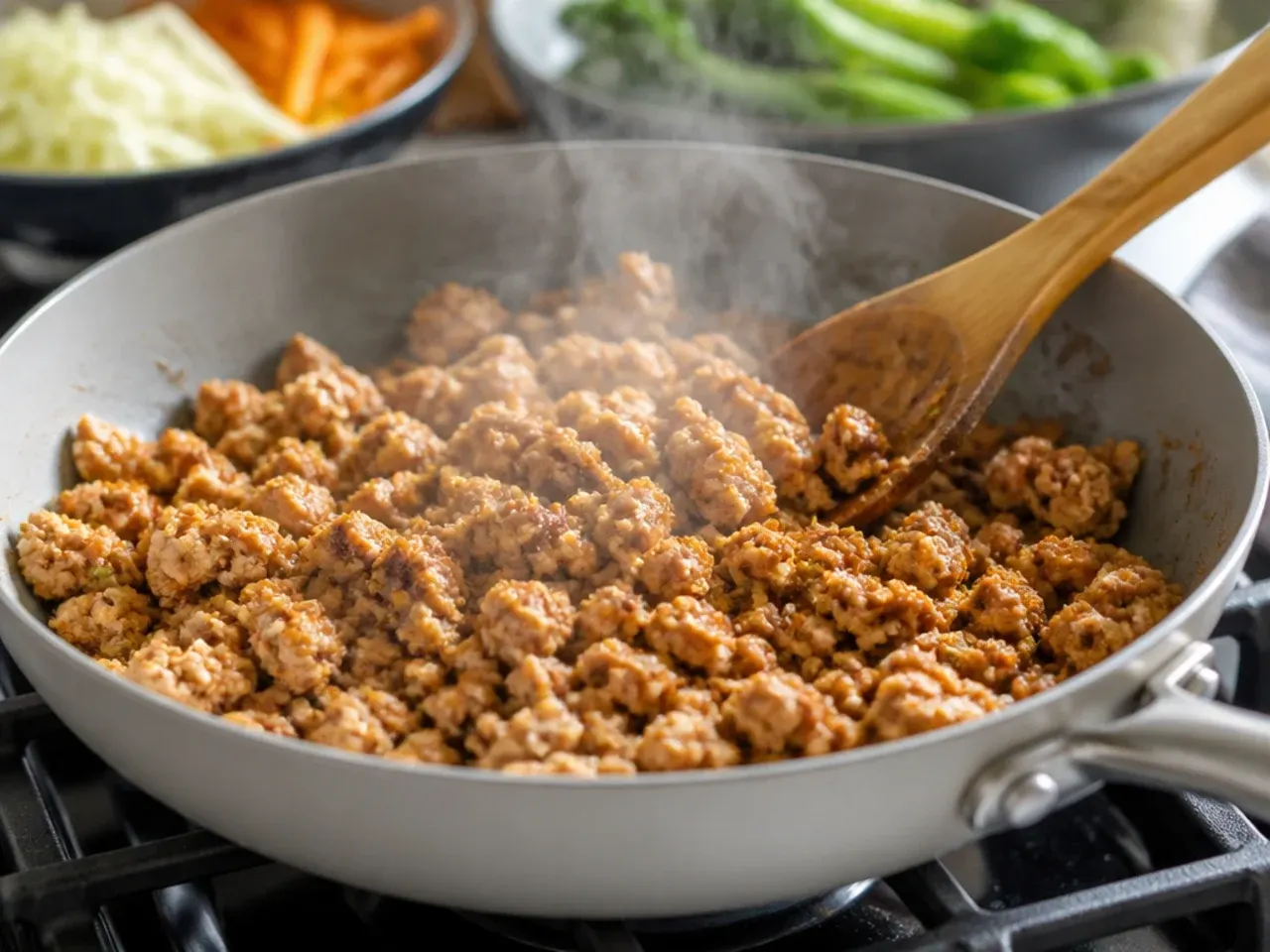chicken egg roll in a bowl recipe step 2