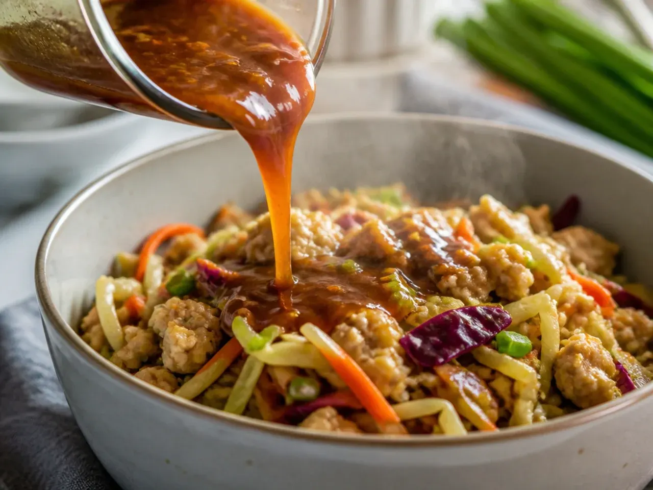 chicken egg roll in a bowl recipe step 5