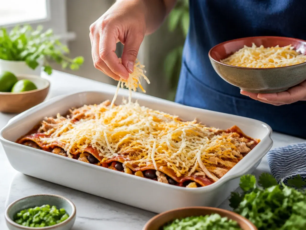 chicken enchilada casserole recipe step 5