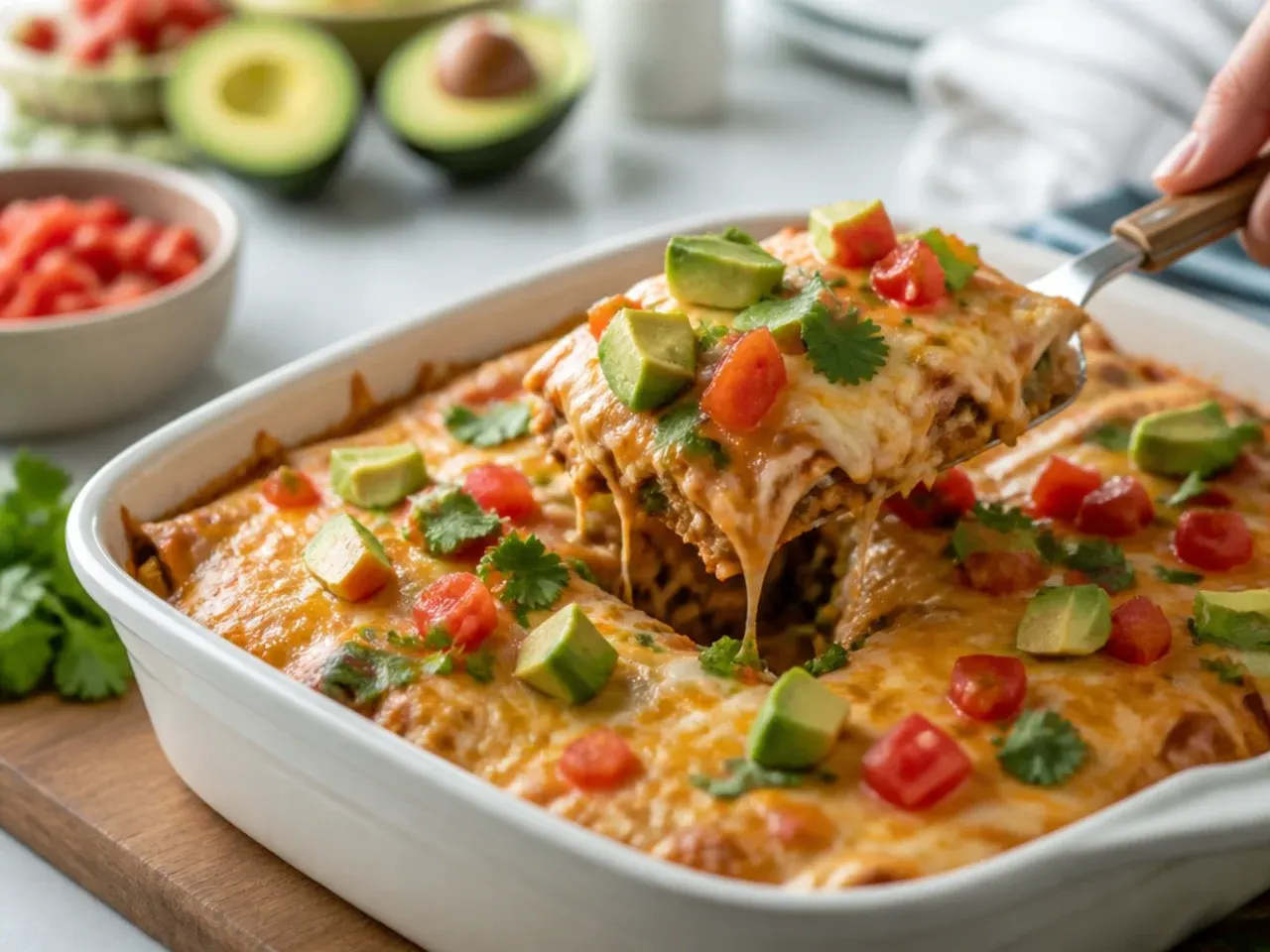 chicken enchilada casserole recipe step 7