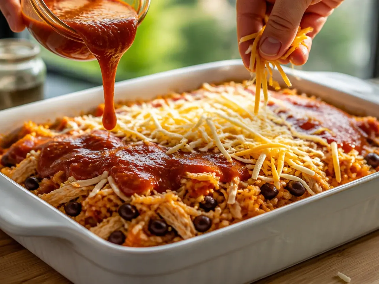 chicken enchilada rice casserole recipe step 5