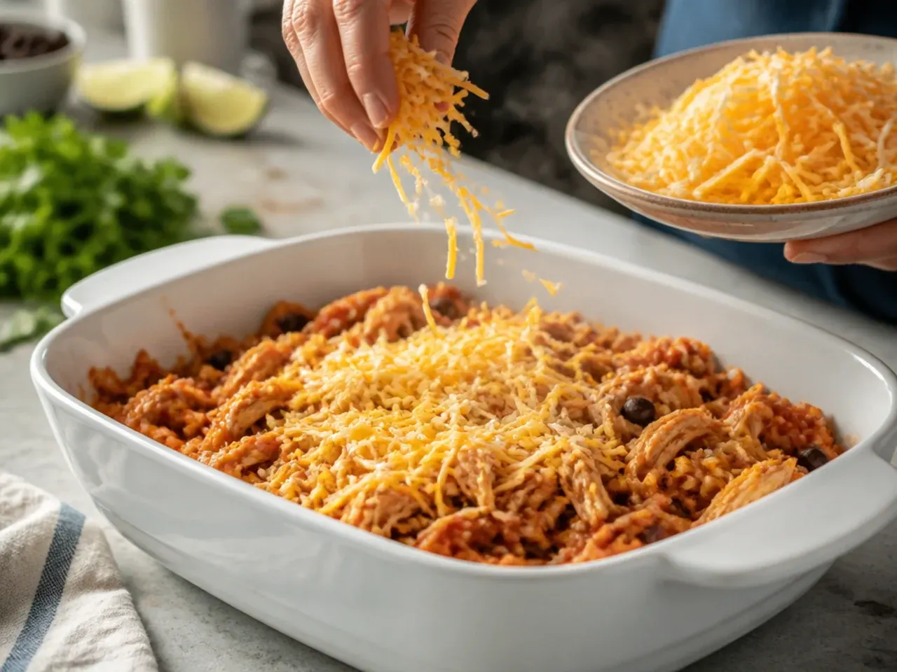 chicken enchilada rice casserole recipe step 6