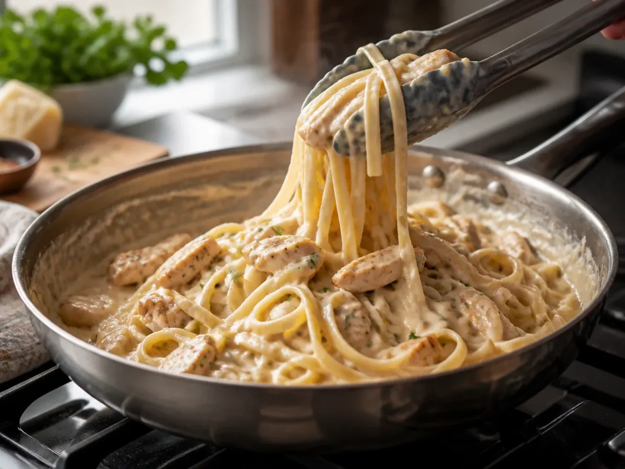 chicken fettuccine alfredo recipe step 6