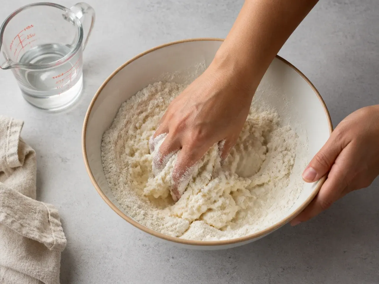 chicken momos recipe — step 1: make the dough