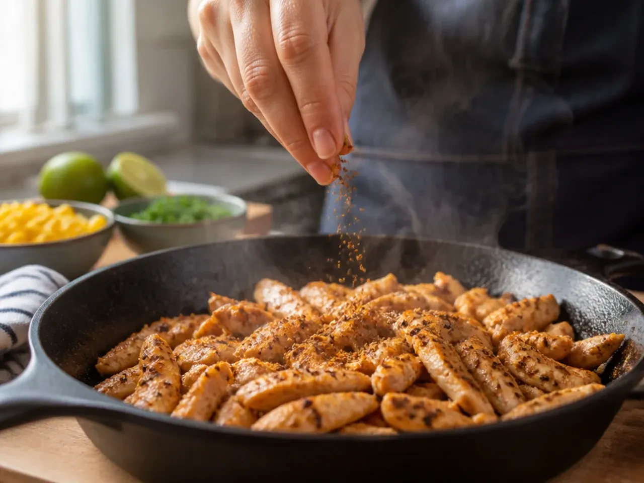 chicken street corn rice bowl recipe step 2
