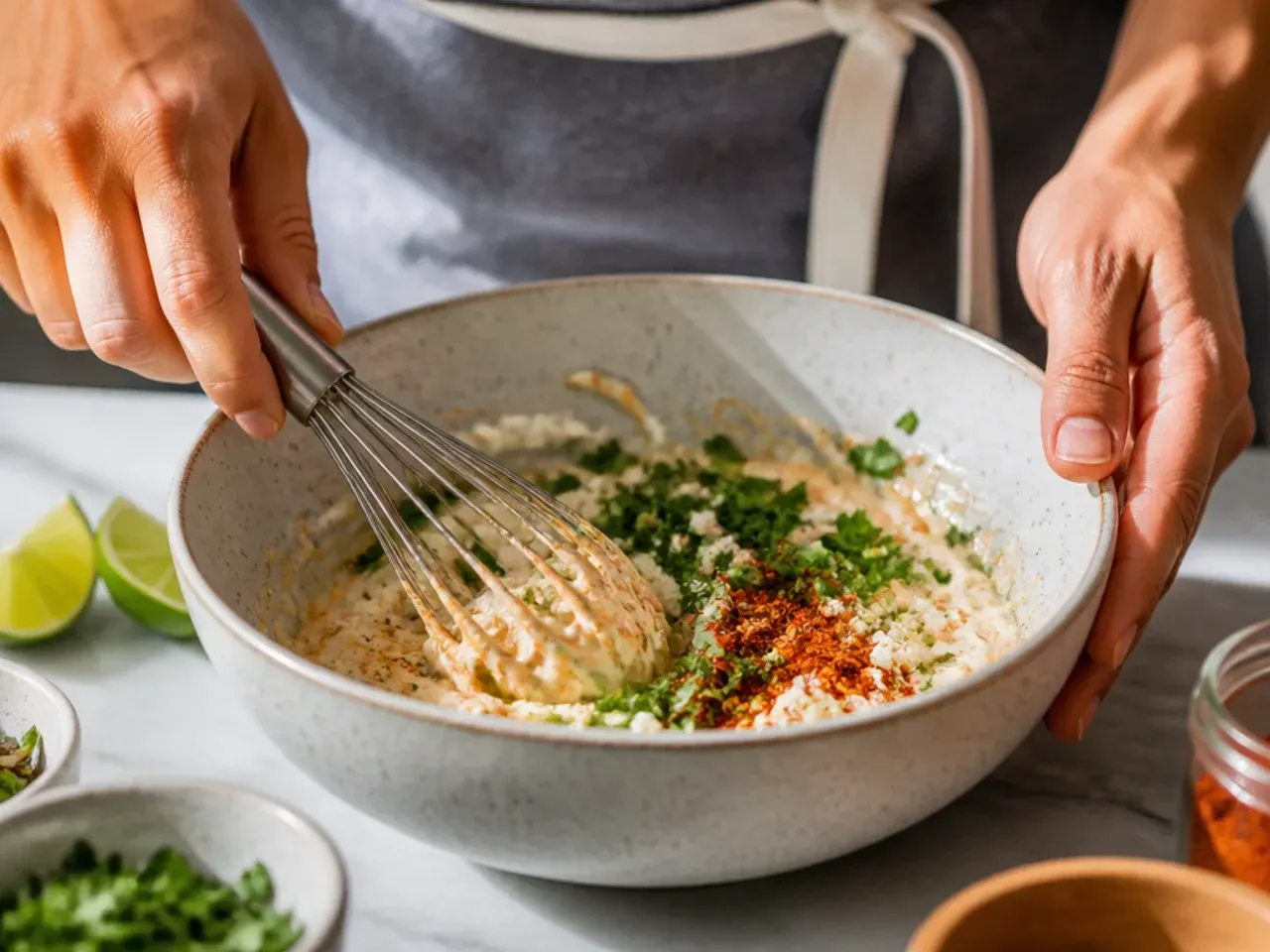 chicken street corn rice bowl recipe step 5