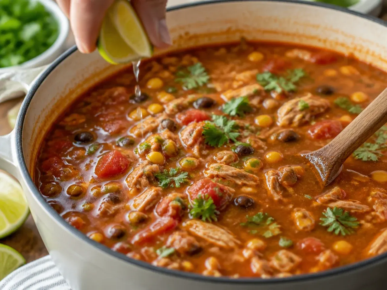 chicken taco soup recipe step 6