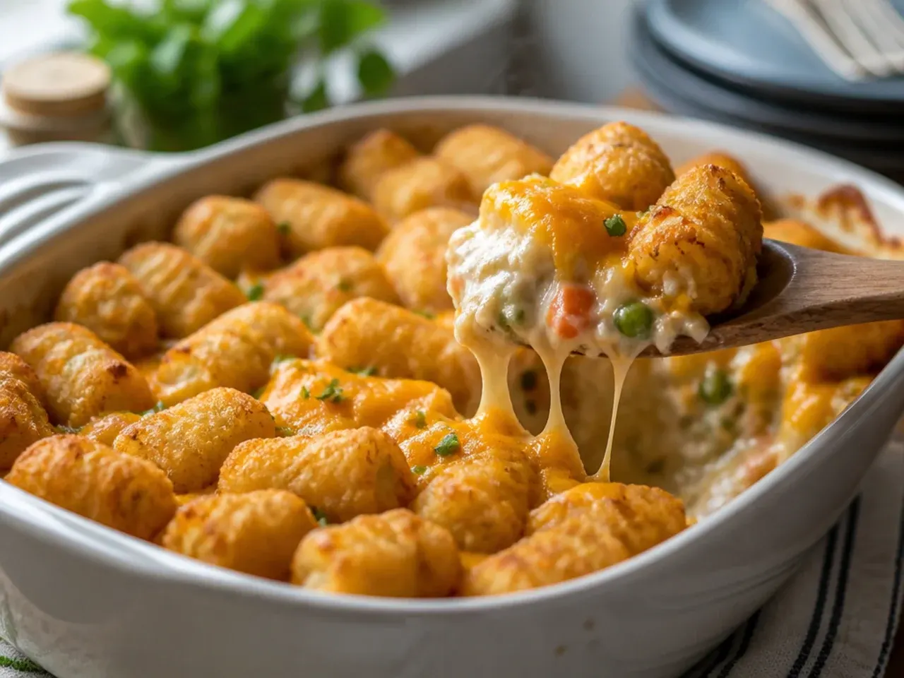 chicken tater tot casserole recipe step 7