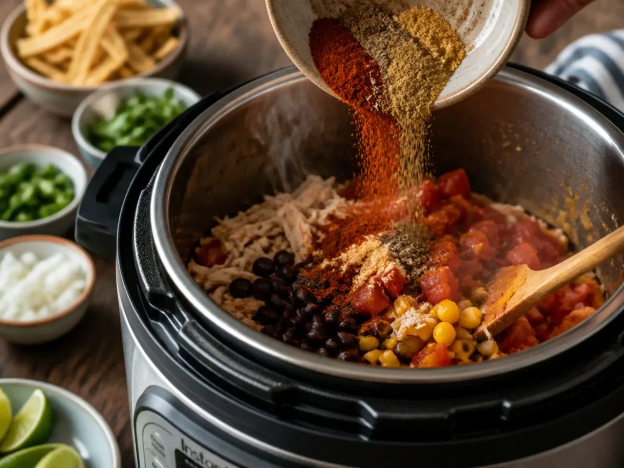 chicken tortilla soup instant pot recipe step 3