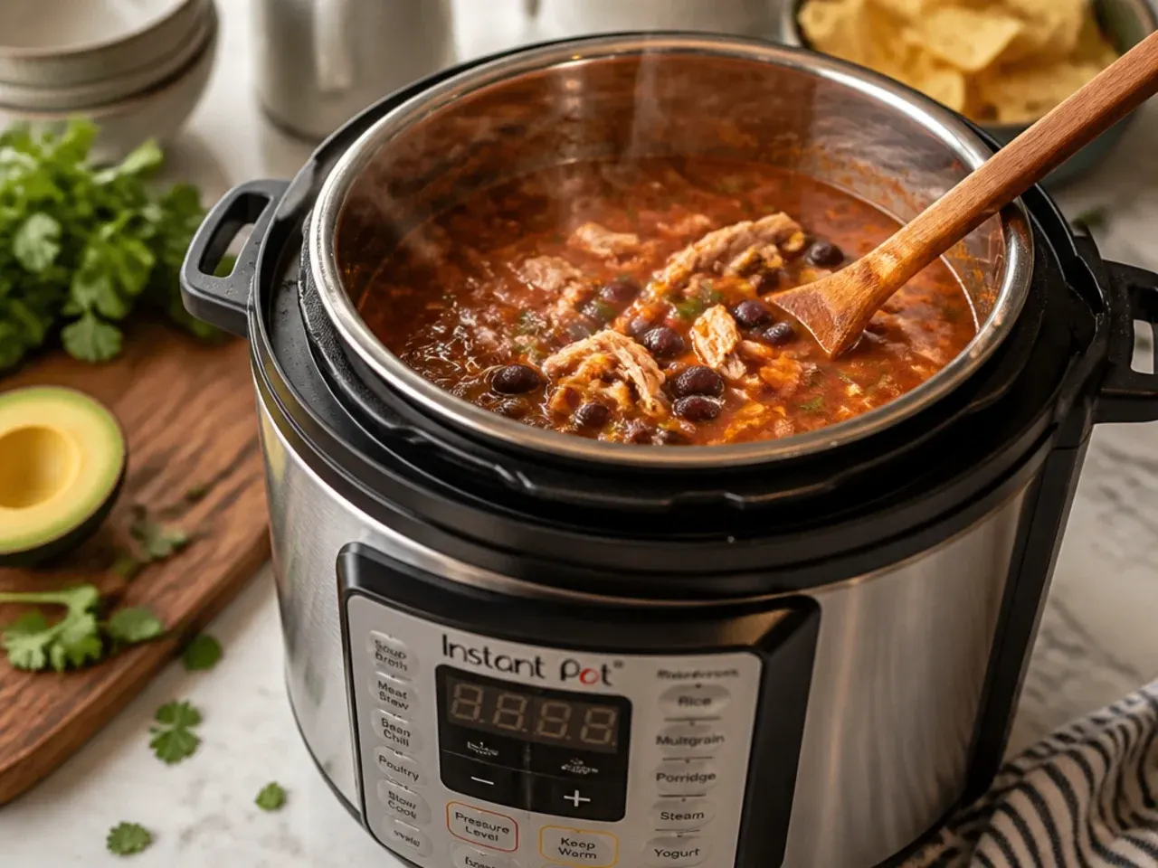 chicken tortilla soup instant pot recipe step 4
