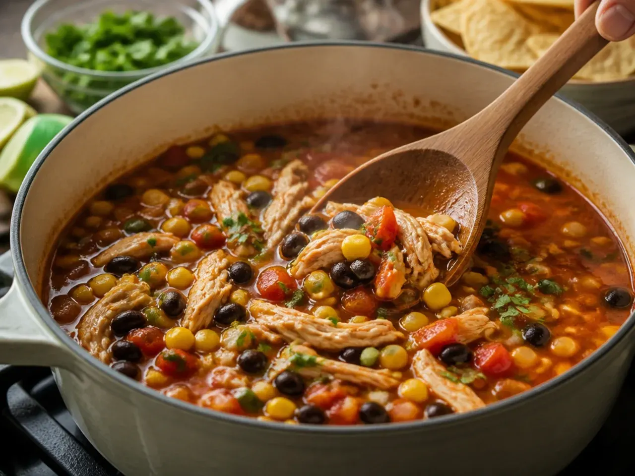 chicken tortilla soup recipe recipe step 5