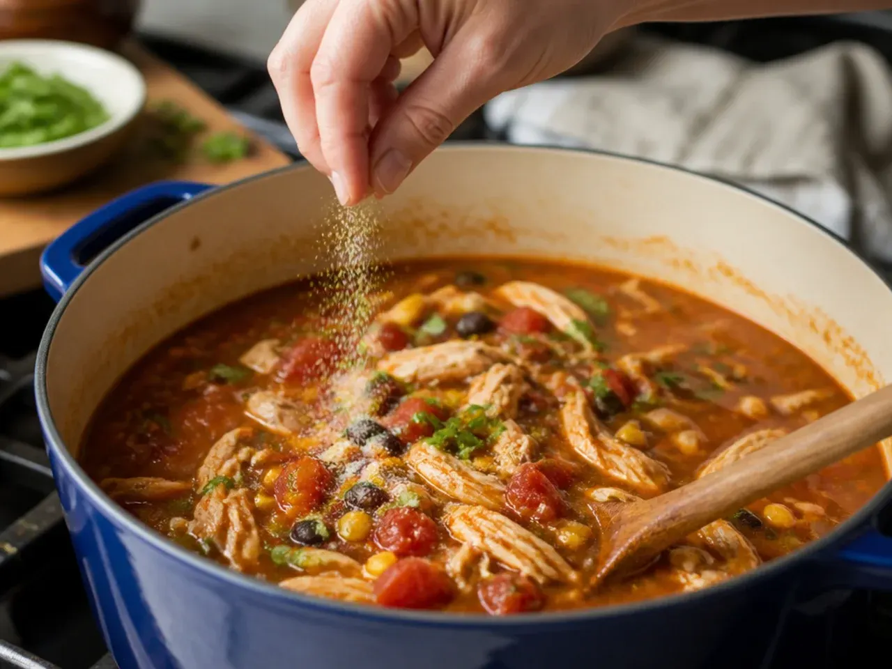 chicken tortilla soup stove top recipe step 15