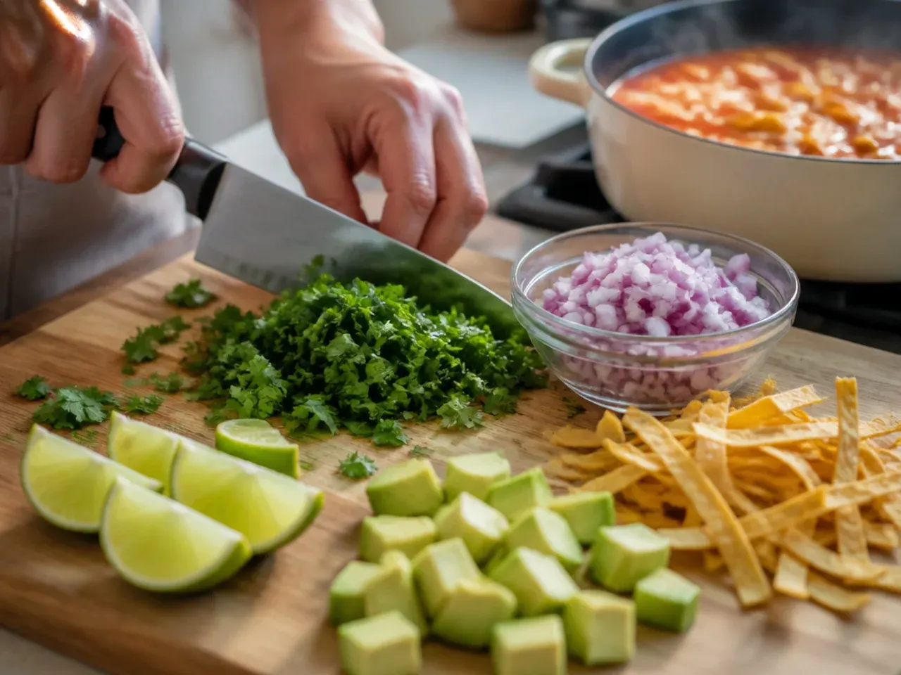 chicken tortilla soup stove top recipe step 21