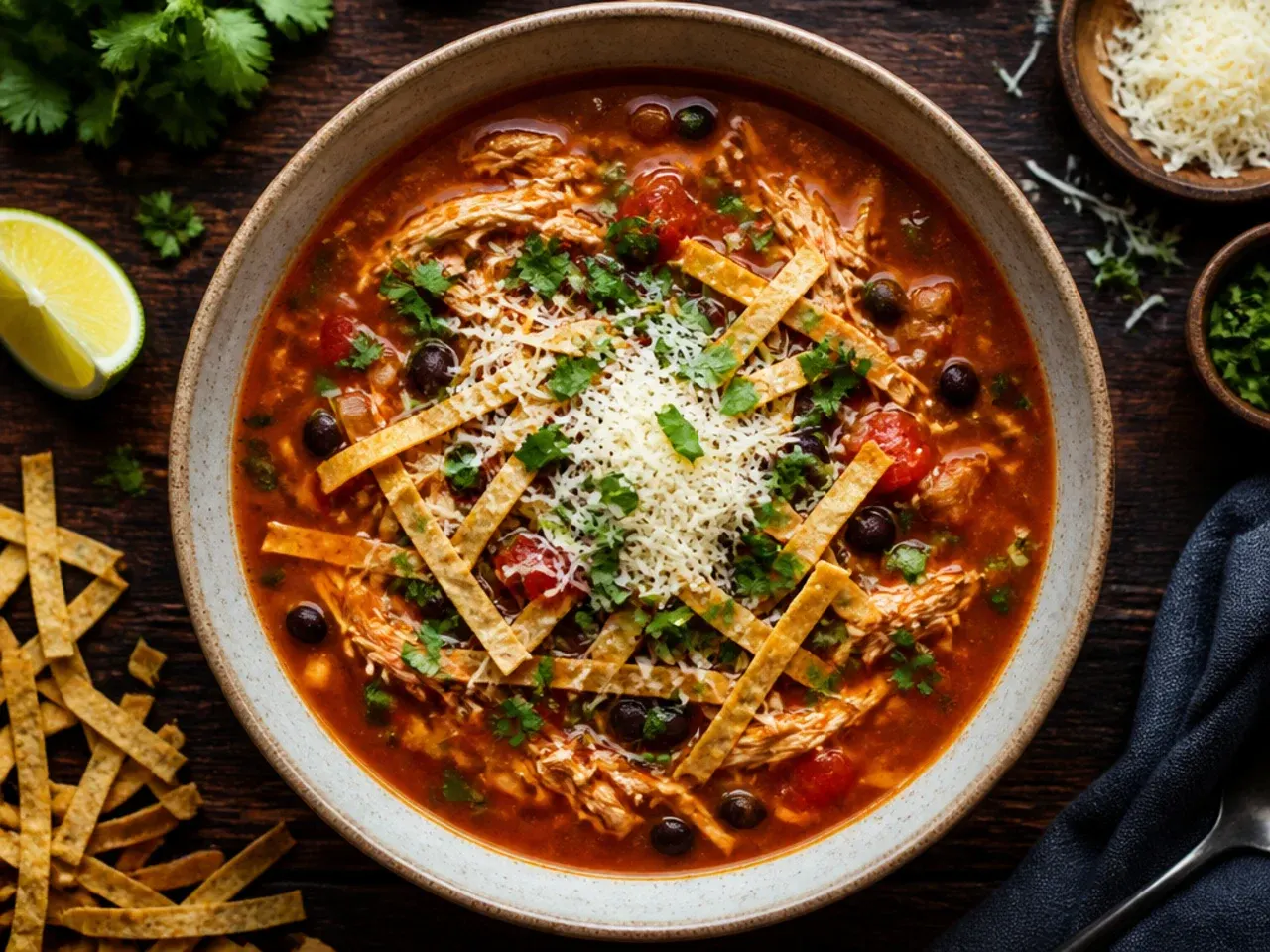 chicken tortilla soup stove top — storage or make-ahead tips