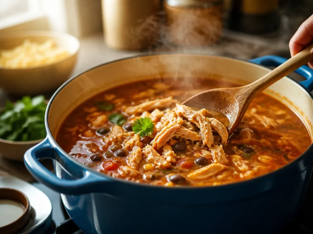 chicken tortilla soup recipe step 4