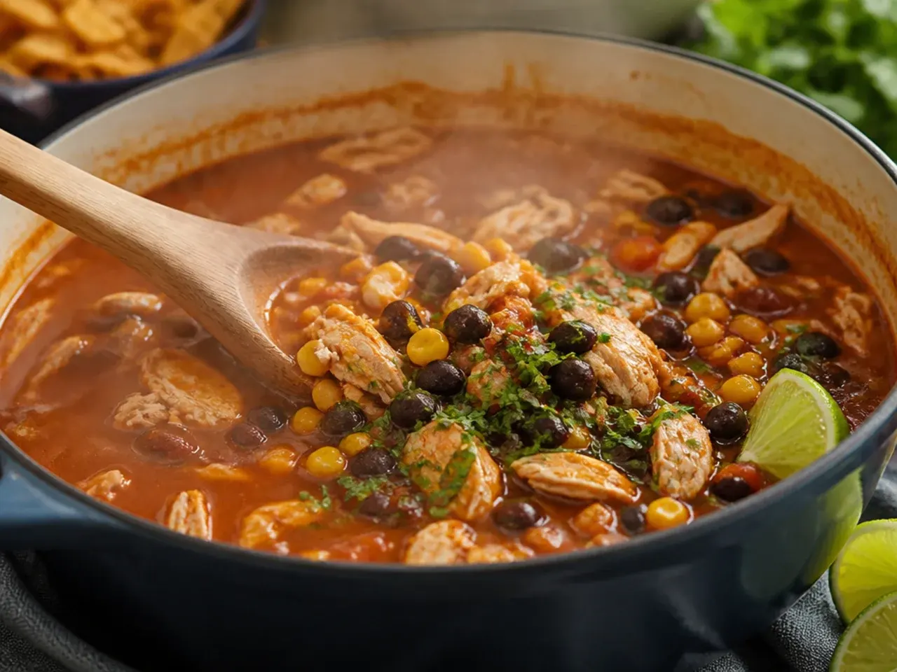chicken tortilla soup recipe step 6