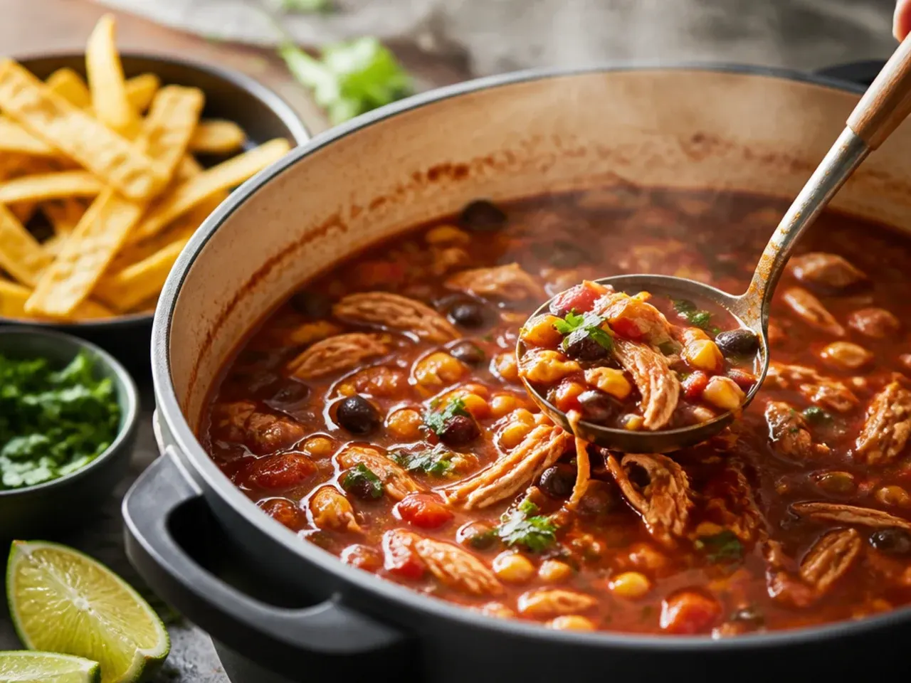 chicken tortilla soup recipe step 7
