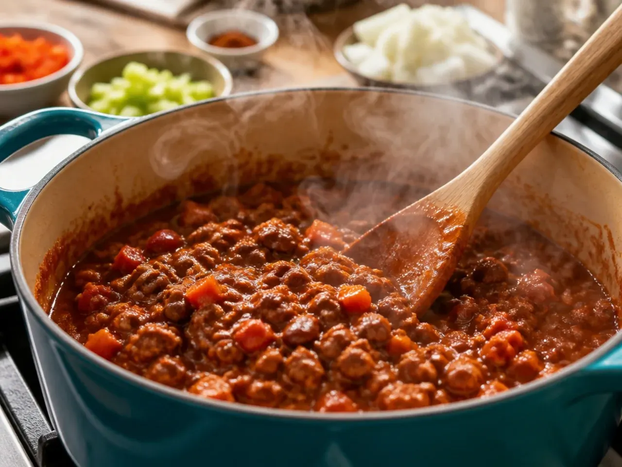 chili cornbread casserole recipe step 2
