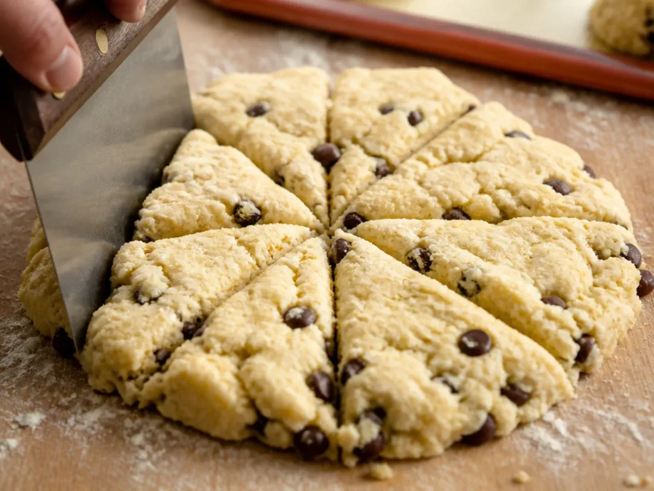 chocolate chip scones recipe step 5