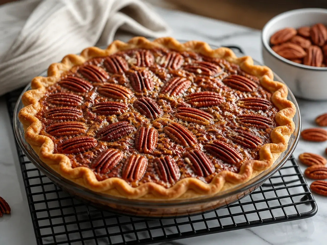 chocolate pecan pie recipe recipe step 7