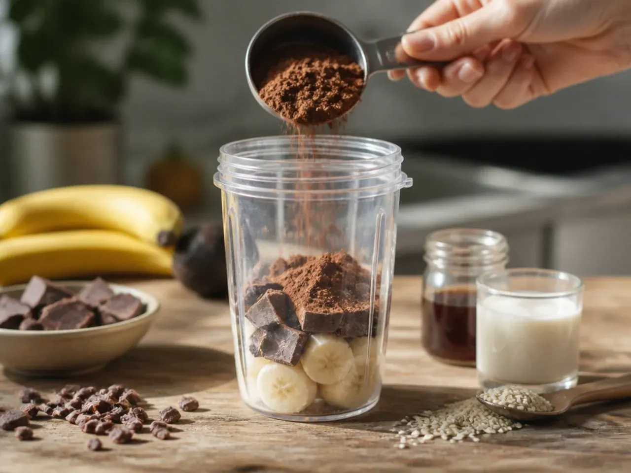 chocolate smoothie recipes healthy recipe step 3