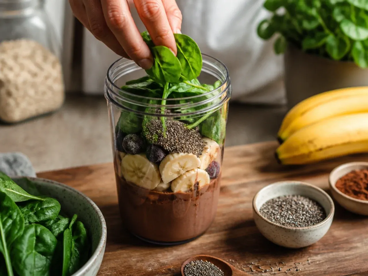 chocolate smoothie recipes healthy recipe step 4