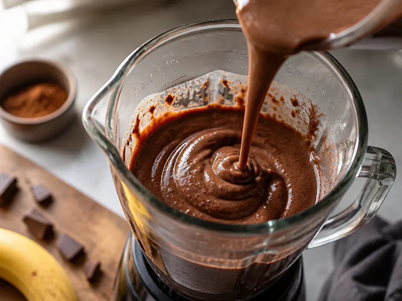 chocolate smoothie recipes healthy recipe step 6
