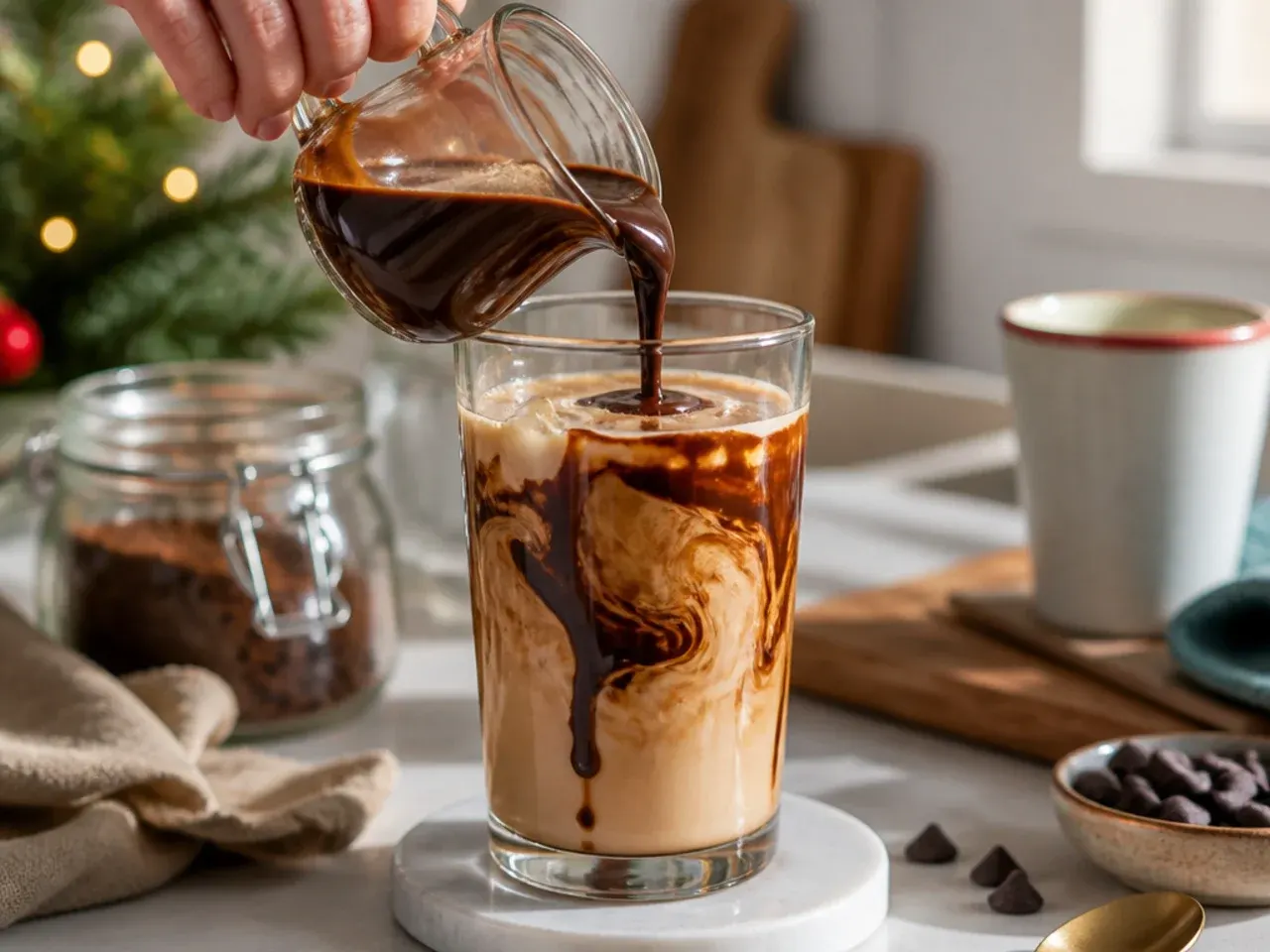 christmas coffee drinks recipe step 1