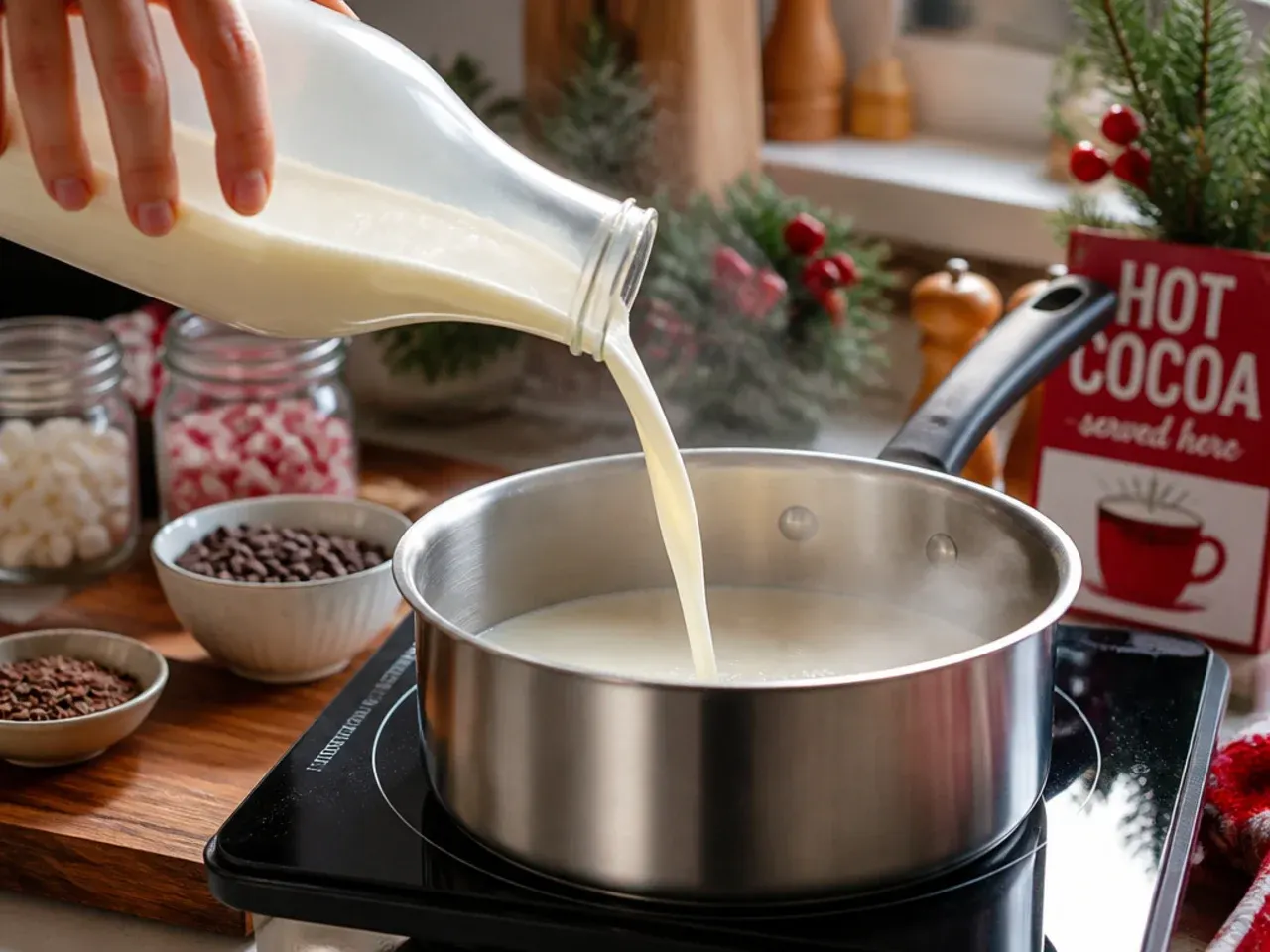 christmas hot cocoa bar recipe step 1