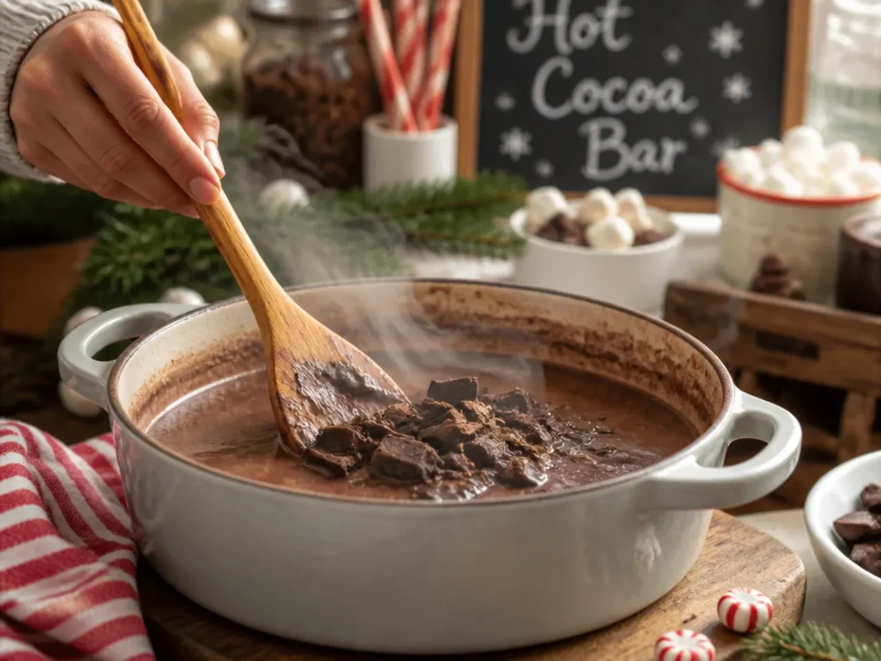 christmas hot cocoa bar recipe step 3