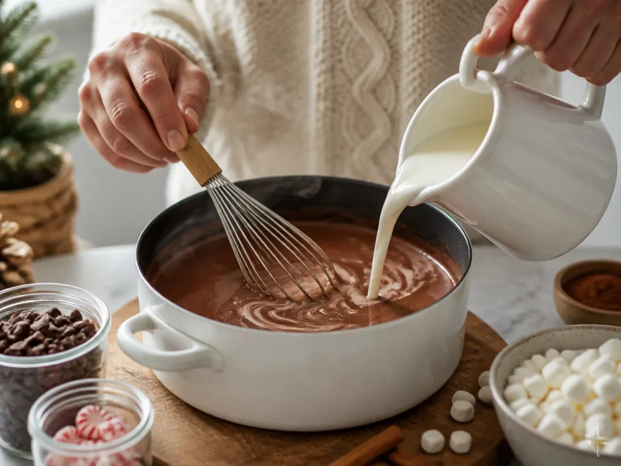 christmas hot cocoa bar recipe step 5