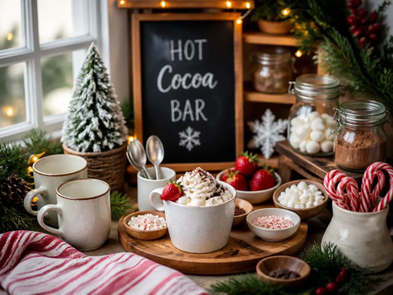 Simple three-ingredient hot chocolate in a plain white mug