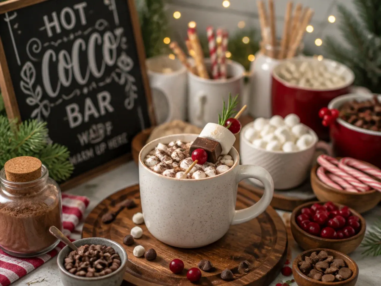 Thick, glossy hot chocolate in a glass mug, chocolate two-tone swirl visible