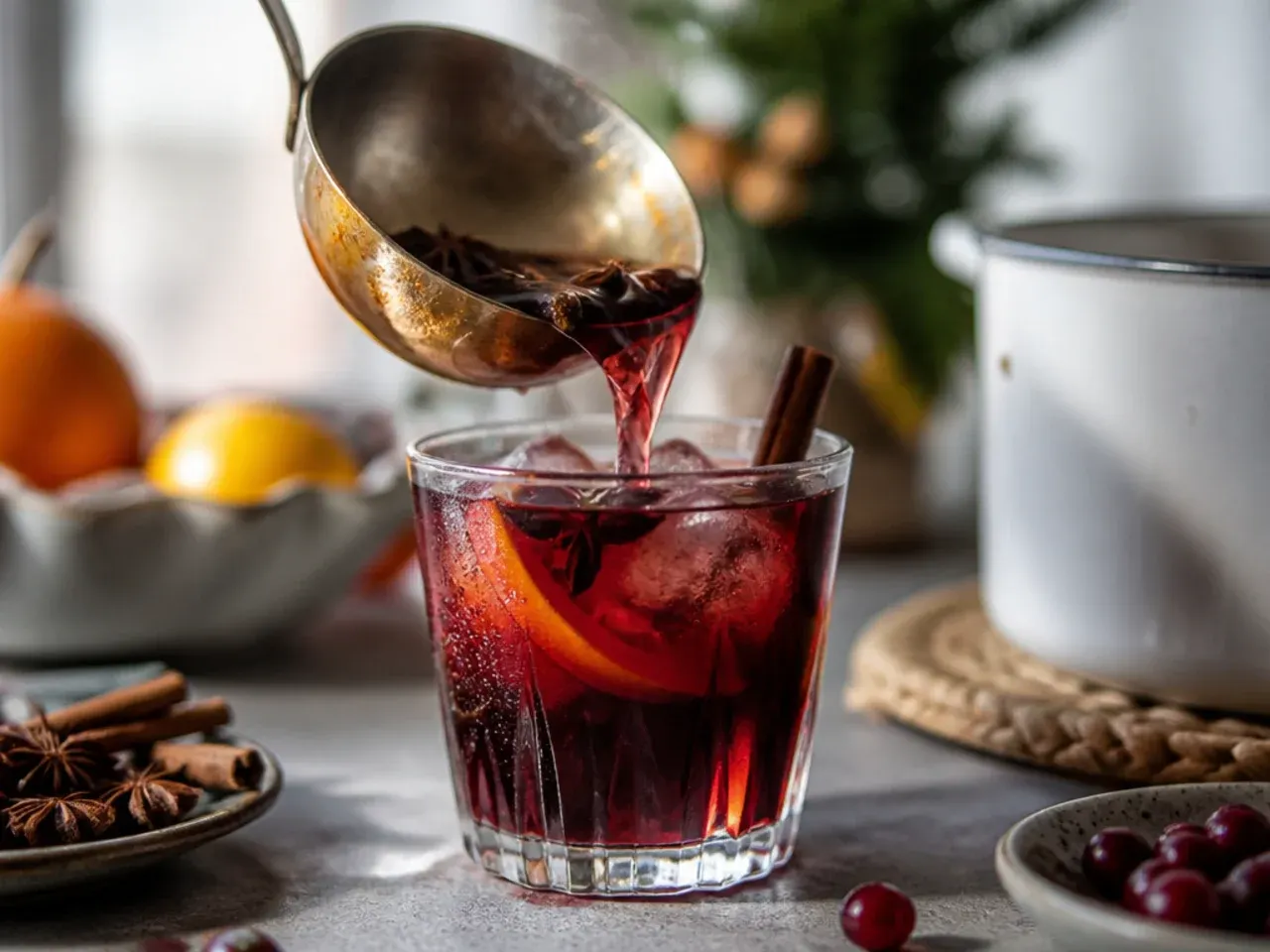 christmas mixed drinks recipe step 1