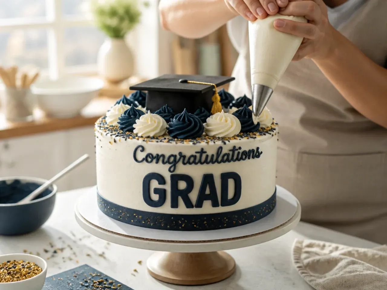college graduation cake ideas recipe step 7