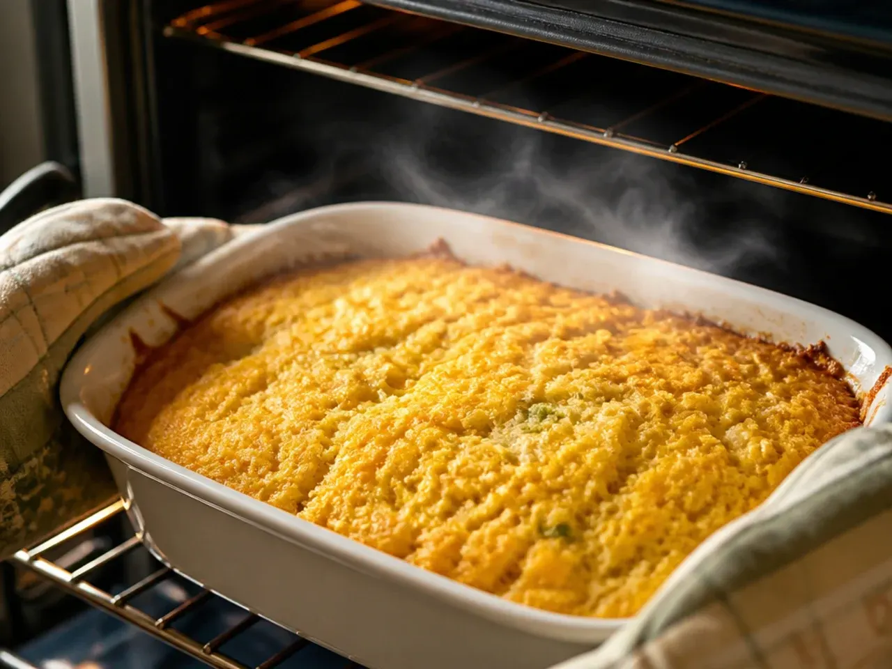 cornbread casserole jiffy recipe step 6