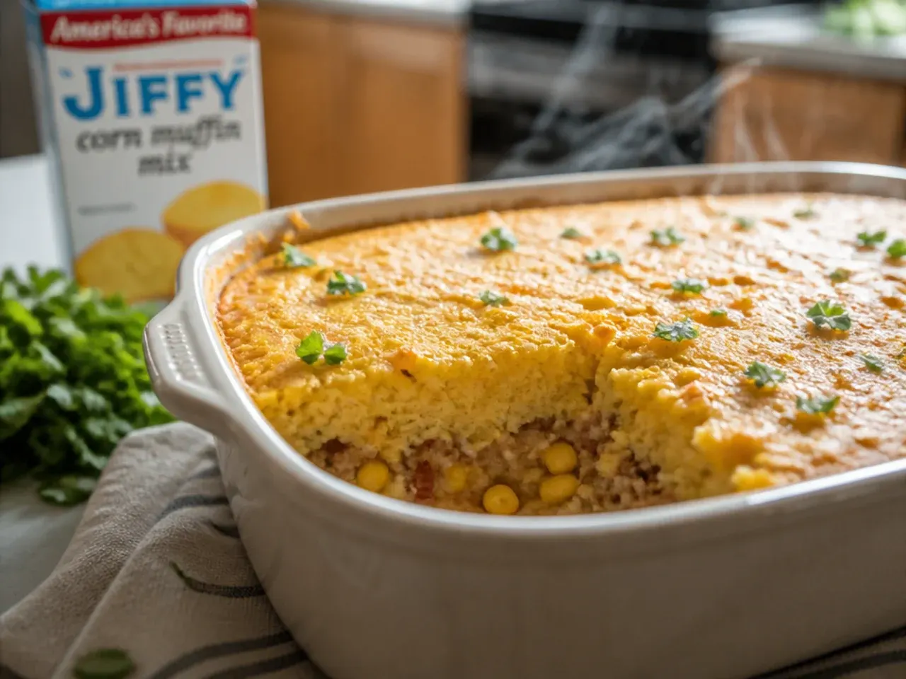 cornbread casserole jiffy recipe step 7