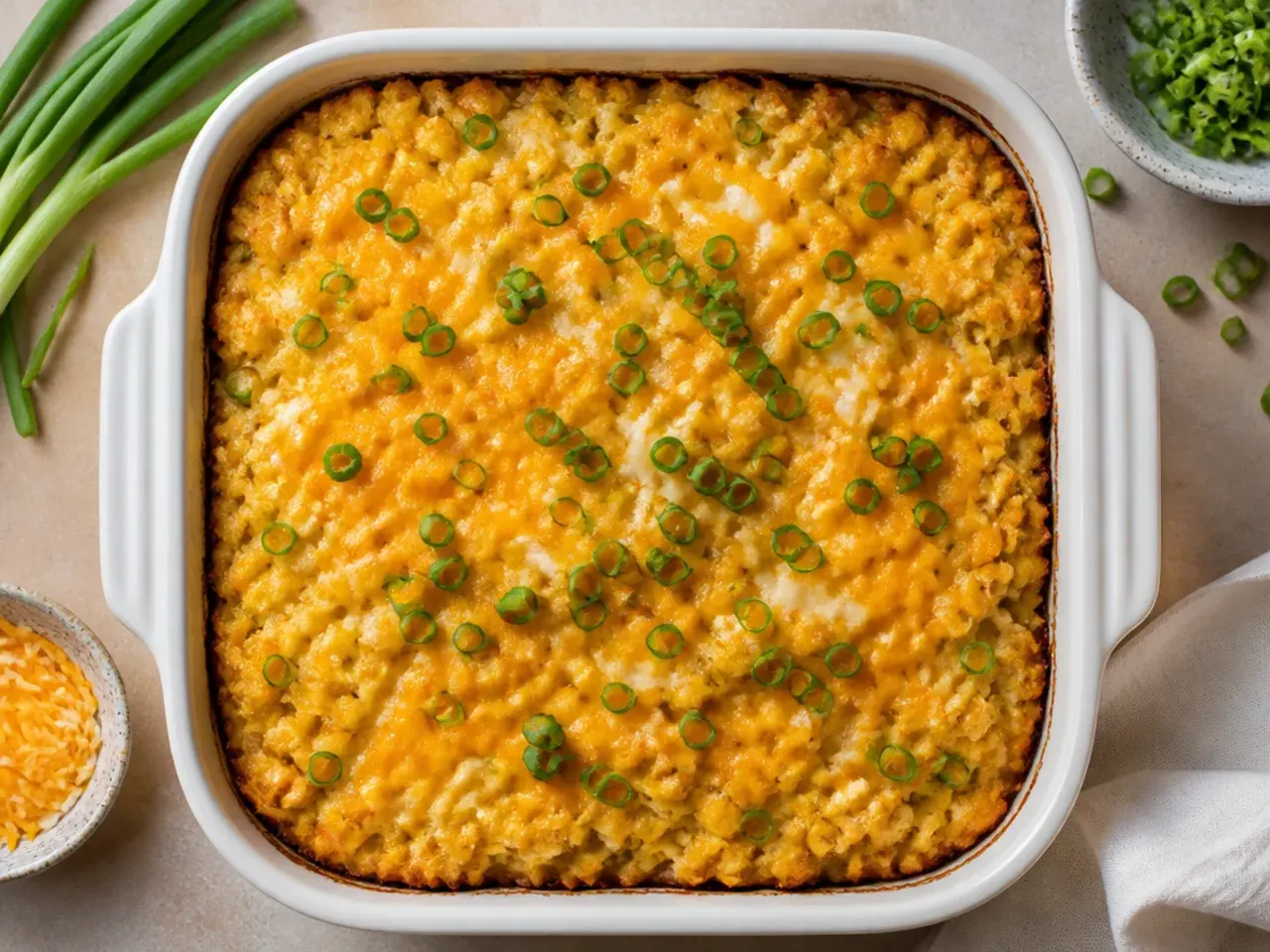 Budget pantry staples for corn casserole including yoghurt and frozen corn