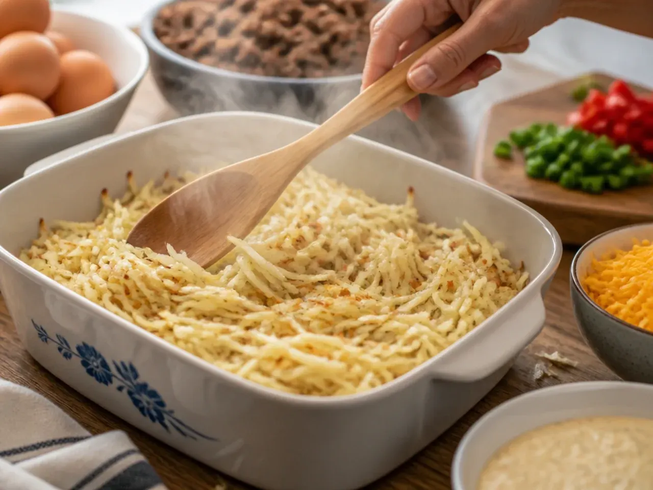 cowboy breakfast casserole recipe step 1