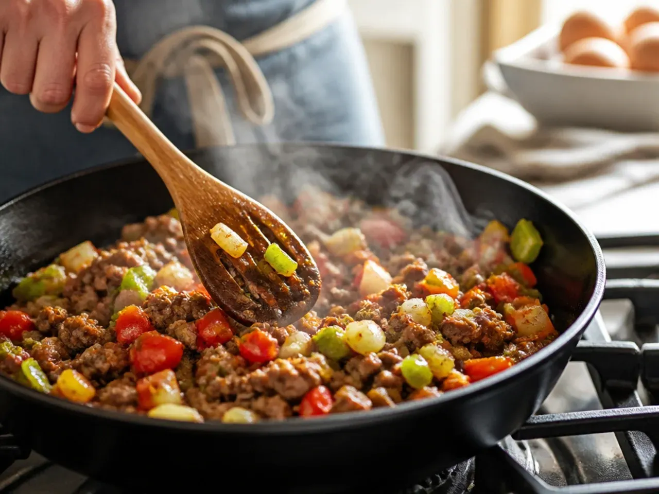 cowboy breakfast casserole recipe step 2