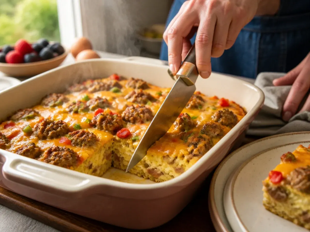 cowboy breakfast casserole recipe step 7