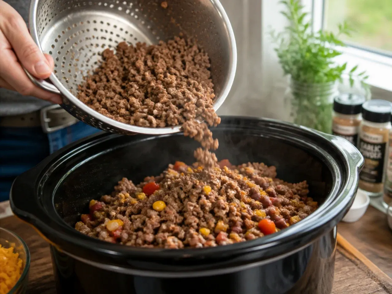 cowboy casserole crockpot recipe step 2