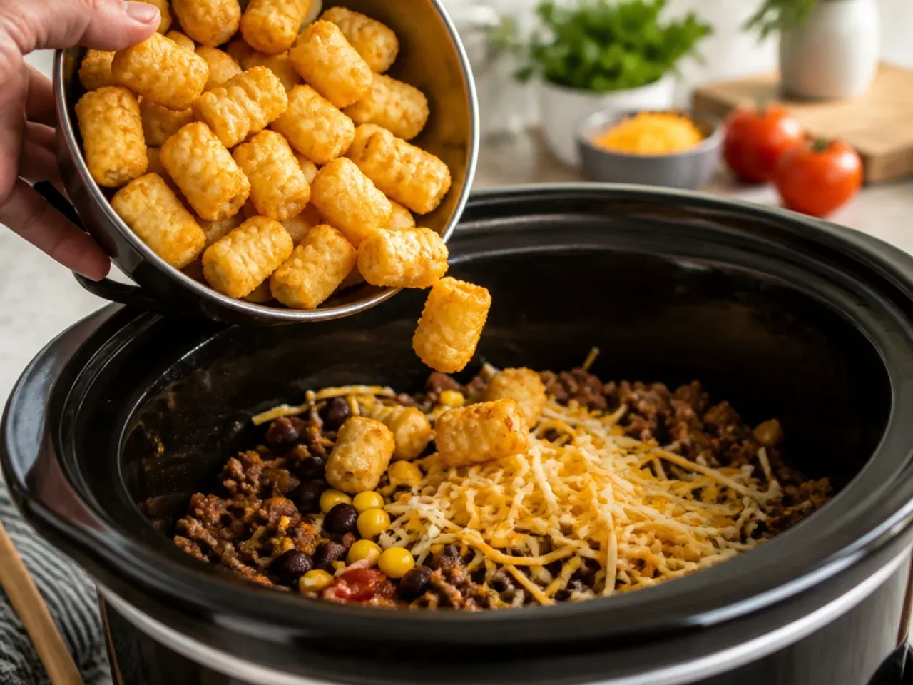 cowboy casserole crockpot recipe step 4