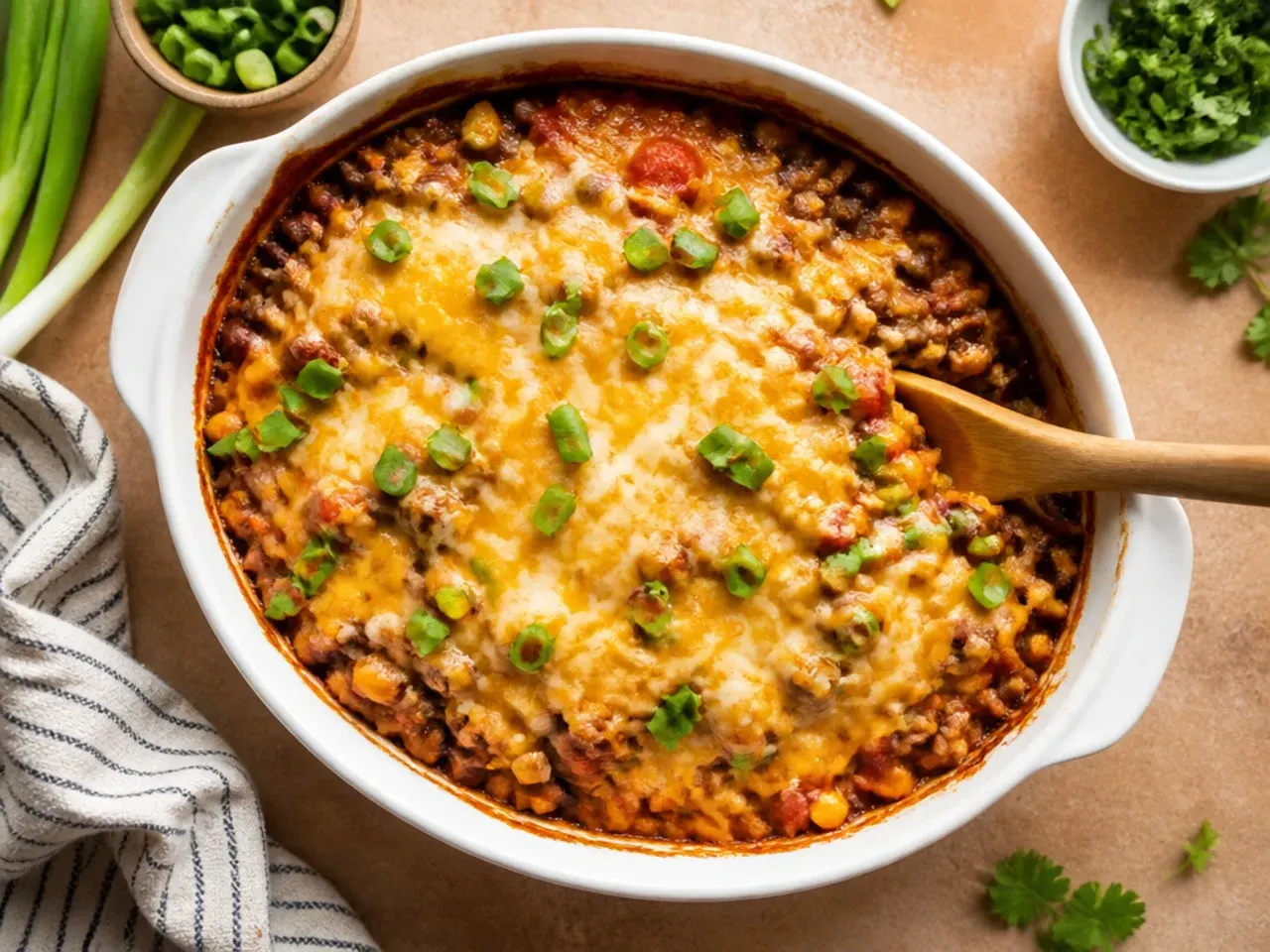 Budget-friendly cowboy casserole crockpot with beans and lentils