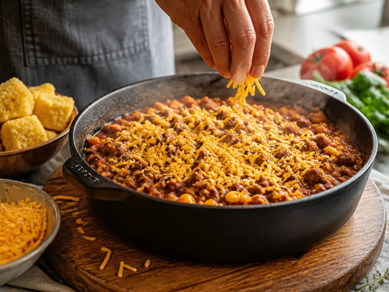 cowboy casserole recipe cornbread recipe step 6
