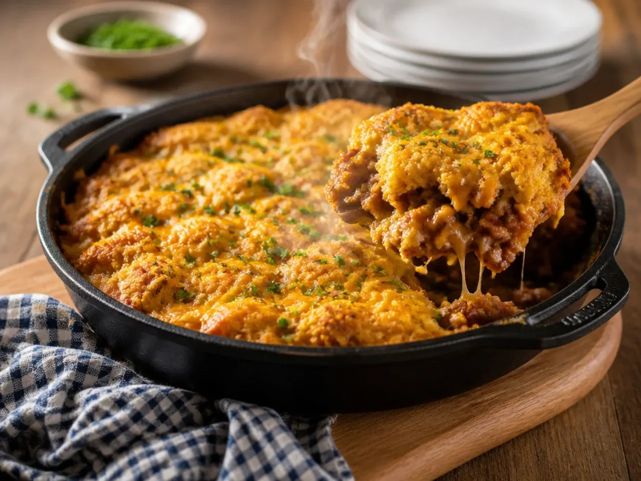 cowboy casserole recipe cornbread recipe step 7