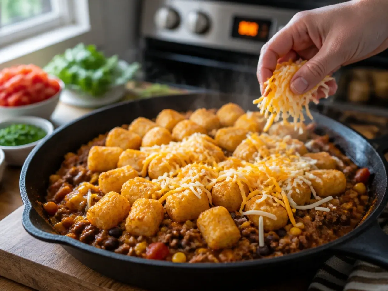 cowboy casserole tater tots recipe step 1