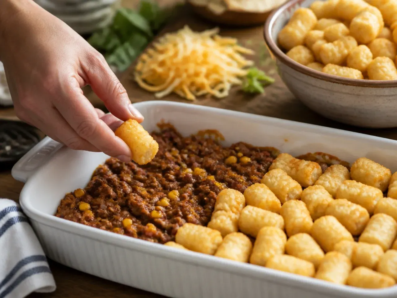 cowboy casserole tater tots recipe step 5